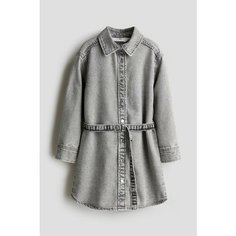 Платье H&M Весна-лето 2025, размер 98, серый деним