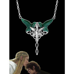 Колье GAMEМЕРЧ, искусственный камень, бесцветный, серебряный, зеленый