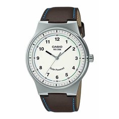 Наручные часы CASIO Analog, белый/серебряный/коричневый