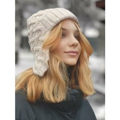 Шапка ушанка LUCHIORADO для мужчин и женщин, размер 56/58, чайная роза