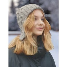 Шапка ушанка LUCHIORADO для мужчин и женщин, размер 56/58, серый