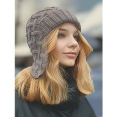 Шапка ушанка LUCHIORADO для мужчин и женщин, размер 56/58, какао