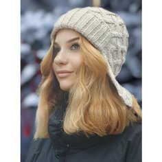 Шапка ушанка LUCHIORADO для мужчин и женщин, размер 56/58, черный