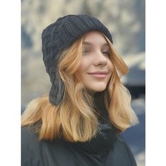 Шапка ушанка LUCHIORADO для мужчин и женщин, размер 56/58, антрацит