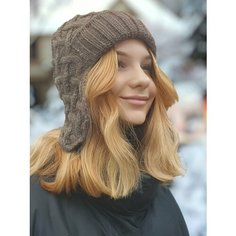 Шапка ушанка LUCHIORADO для мужчин и женщин, размер 56/58, т.бежевый