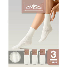 Носки Omsa OMSA COMFORT, комплект, 3 пары, размер 39/41, слоновая кость