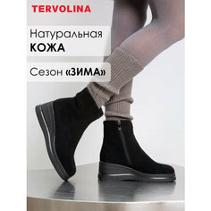 Ботинки TERVOLINA, размер 40, черный матовый