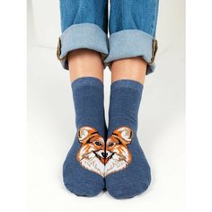 Носки Just Socks Носки хлопок, размер 23-25, джинc