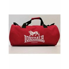Сумка спортивная LONSDALE, 25 л, 48х25х25 см, красный