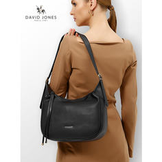 Сумка кросс-боди DAVID JONES, фактура гладкая, чёрный