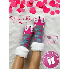 Носки HOBBY LINE, размер Универсальный 36-40, розовый