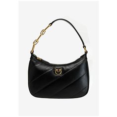 Сумка клатч Pinko, фактура гладкая, черный