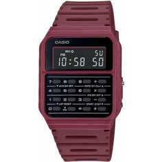 Наручные часы CASIO, черный, бордовый