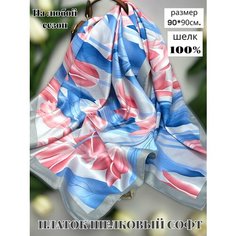 Платок GOLDEN GALA Тюльпаны для женщин,90х90 см