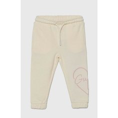 Брюки GUESS, размер 110, кремовый/белый