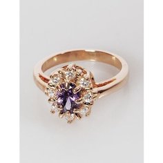 Кольцо Lotus Jewelry, аметист, размер 16, фиолетовый