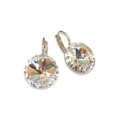 Серьги Amante crystal, кристаллы Swarovski, размер 14 мм, бесцветный