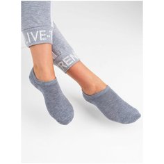 Подследники Just Socks Носки хлопок, размер 23-25, белый, серый