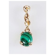 Подвеска Lotus Jewelry, малахит, зеленый