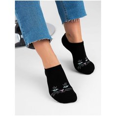 Подследники Just Socks Носки хлопок, размер 23-25, черный