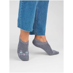 Подследники Just Socks Носки хлопок, размер 23-25, серый