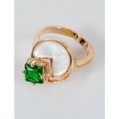 Кольцо Lotus Jewelry, перламутр, размер 20, белый