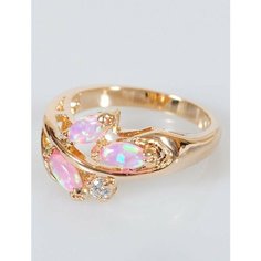 Кольцо Lotus Jewelry, опал, размер 20, мультиколор