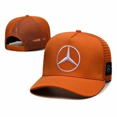 Бейсболка Mercedes-Benz Бейсболка Мерседес Кепка Mersedes для мужчин и женщин, размер 55-60, orange