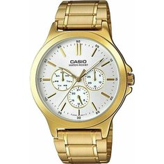 Наручные часы CASIO, золотой, белый