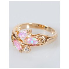Кольцо Lotus Jewelry, опал, размер 17, мультиколор