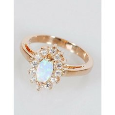 Кольцо Lotus Jewelry, опал, размер 20, мультиколор
