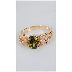 Кольцо Lotus Jewelry, перидот, размер 15, желтый