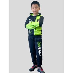 Костюм спортивный THANHDAT.GROUP TD Спорт, размер 146-152, зелeный