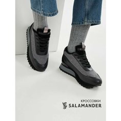 Кроссовки Salamander, полнота 4 (RU)/ на узкую и среднюю стопу, размер 36, черный/серый
