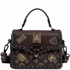 Сумка барсетка BeiBaoBao, фактура матовая, кофейный