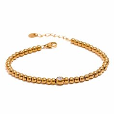 Браслет-цепочка SORONA, циркон, Swarovski Zirconia, фианит, 1 шт., размер 20 см, размер one size, золотистый