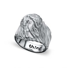 Кольцо Thing Jewelry, размер 18, серебристый