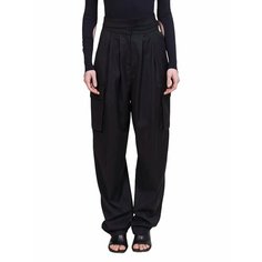 Брюки карго ANDREADAMO, размер XS, black