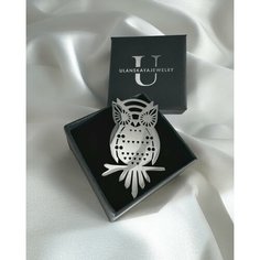 Брошь Ulanskaya Jewelry, серебристый
