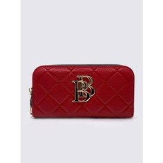 Кошелек Beautiful Birds, фактура тиснение, красный