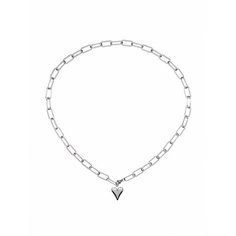 Колье Strekoza Collection, металл, длина 59 см, серебристый