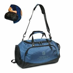 Сумка спортивная Hedgard, 40 л, 30х32х45 см, ручная кладь, синий