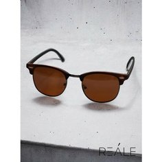 Солнцезащитные очки REALE, коричневый