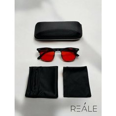 Солнцезащитные очки REALE, красный/черный