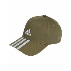 Бейсболка adidas 3-Stripes Cotton Twill Baseball Cap для мужчин, размер OSFW, зеленый