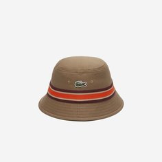 Панама LACOSTE для женщин, размер TM, коричневый