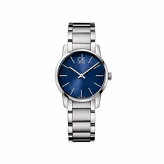 Наручные часы CALVIN KLEIN City, серебристый/синий