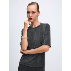 Блуза Zarina, размер 2XS (RU 40), серебро