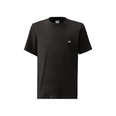 Футболка C.P. COMPANY 30/1 Jersey Logo, размер XL, чёрный