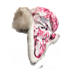 Шапка ушанка Laparka Alma "Sakura для девочек и женщин, размер XL, розовая